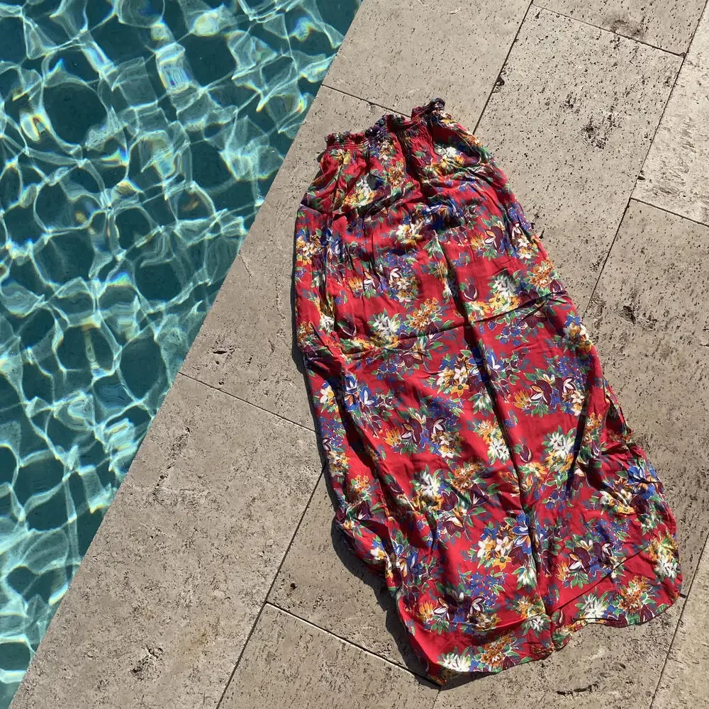Anthropologie Floral Maxi Vacation Skirt by Winston White